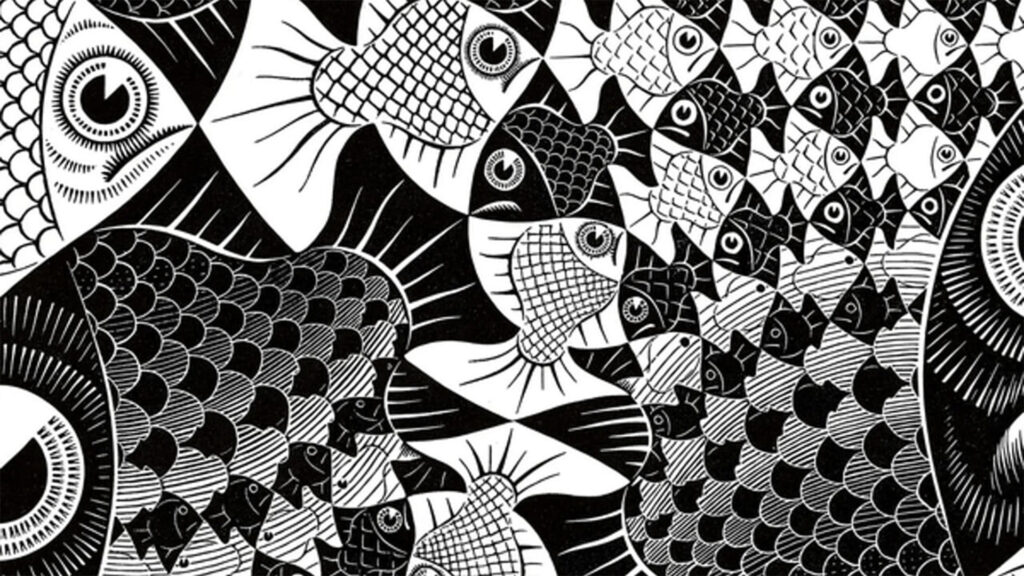 Immagine di un quadro di Escher