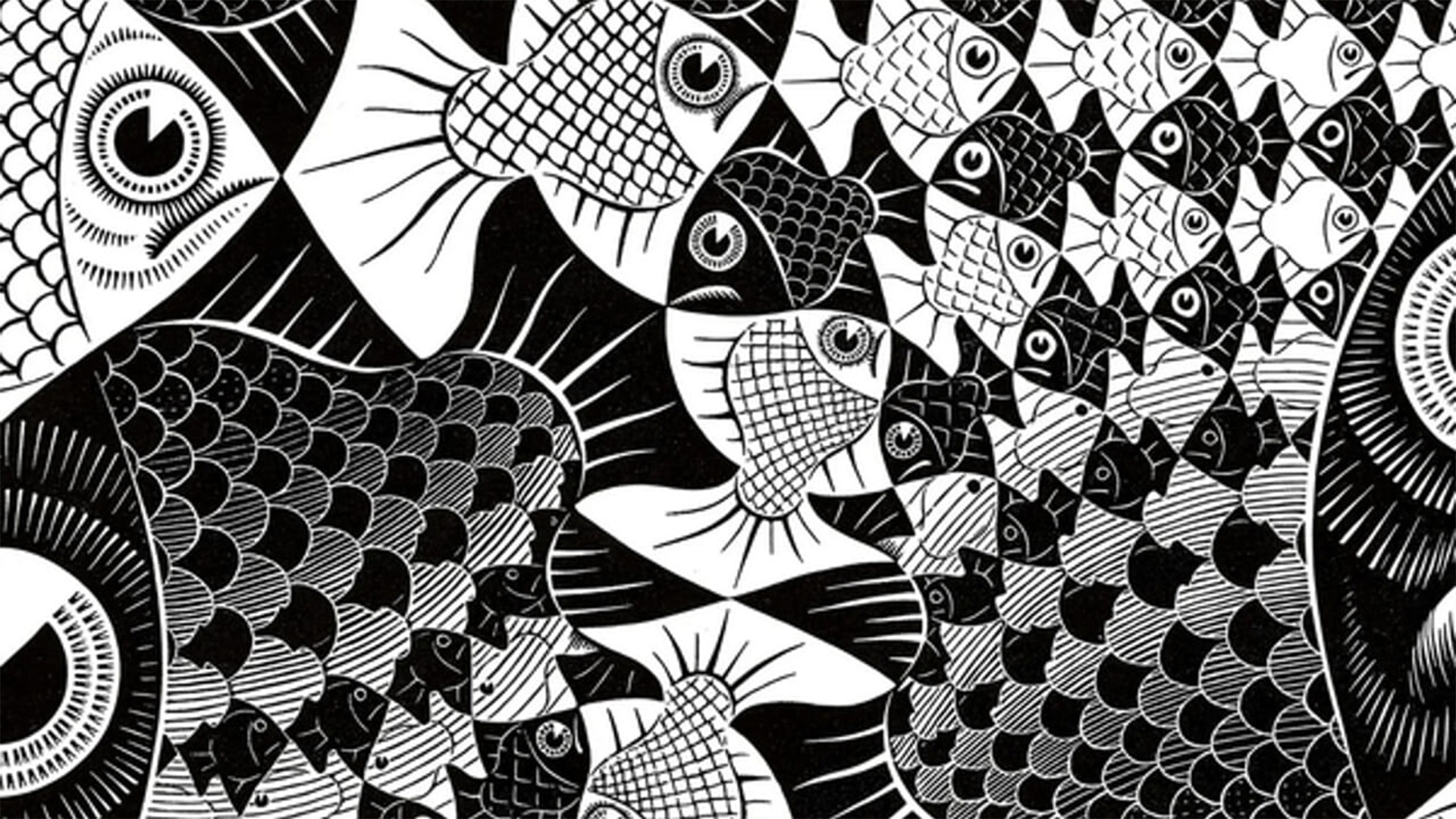 Immagine di un quadro di Escher