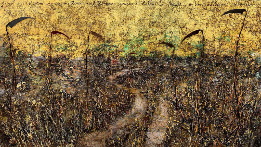 immagine di un dipinto di anselm kiefer